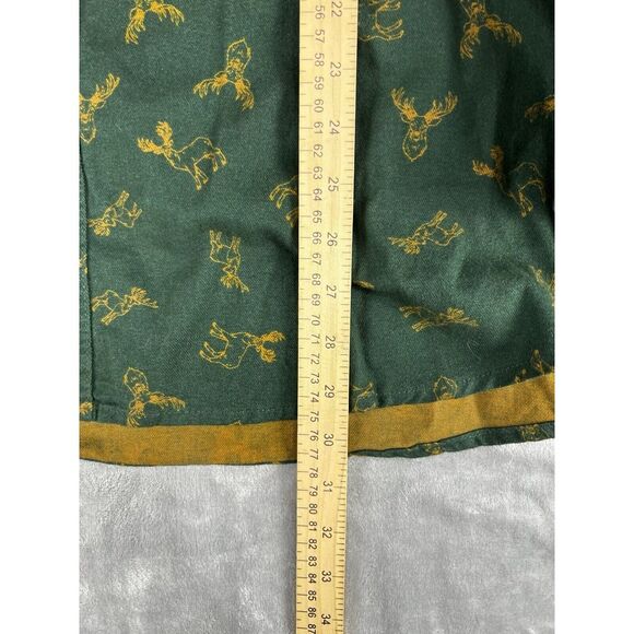 Duluth Trading Men's Shirt Size Large Green‎ Untucked Relaxed Fit Deer All Print - Picture 5 of 7